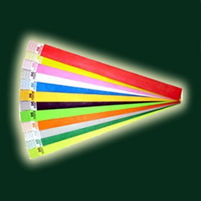 Pulseira Tyvek Identificadora Fluorescente