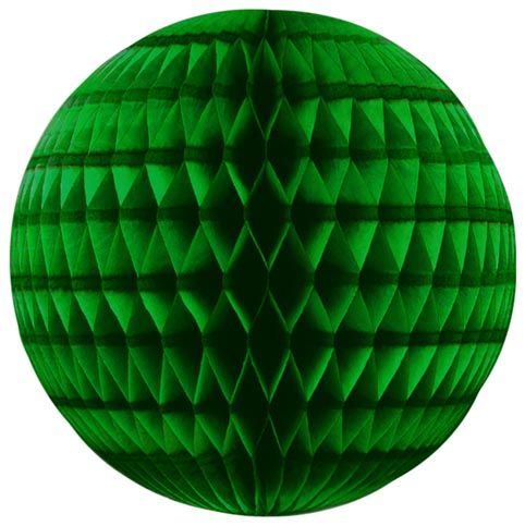 Enfeite Sanfonado Globo Verde Bandeira de Natal 13 cm