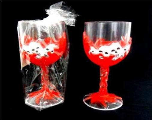 Taça Vinho Halloween. Venda por unidade.