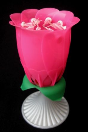 Vela Musical Rosa. Venda por unidade