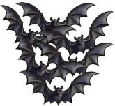 Aplique Decorativo Halloween Morcego com 6 unidades