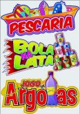 Painel Decorativo Pescaria, Bola na Lata e Jogo de Argola