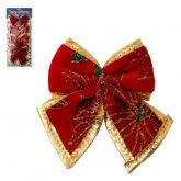 -Enfeite Laço de Natal 9 cm x 8 cm c/ 4 un
