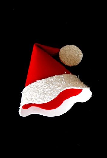 Gorrinho Papai Noel em EVA