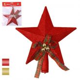 Ponteira Estrela Gliterizada 20 cm