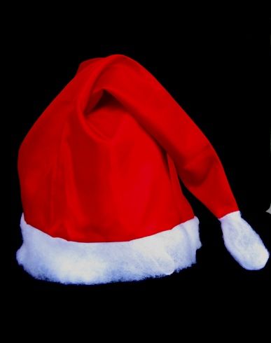 Gorro de Papai Noel Simples. Tamanho único